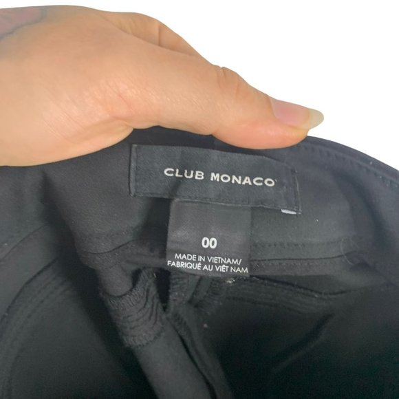Club Monaco Black Career Dress Straight Leg Pants Size 00 - Picture 4 of 10